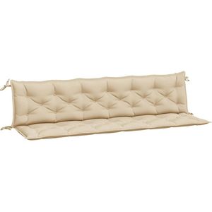vidaXL Gartenbank-Auflagen 2 Stk. Beige 200x50x7 cm Oxford-Gewebe