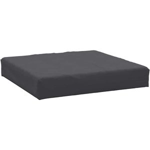 vidaXL Palletkussen 60x60x9,5 cm oxford stof antracietkleurig, kussen, tuinkussen, zitkussen, kussentje, buitenkussen, terraskussen, tuinmeubelkussen