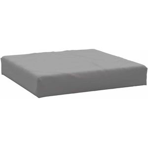 vidaXL Palletkussen 60x60x9,5 cm oxford stof grijs, kussen, tuinkussen, zitkussen, kussentje, buitenkussen, terraskussen, tuinmeubelkussen