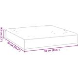 Palettenkissen Weinrot 60x60x8 cm Oxford-Gewebe Vidaxl
