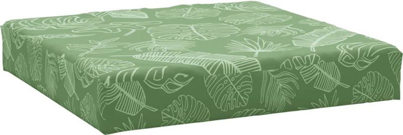 vidaXL Palettenkissen Blattmuster 60x60x8 cm Oxford-Gewebe