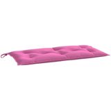 vidaXL Tuinbankkussen 110x50x7 cm stof roze