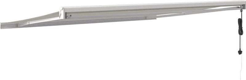 vidaXL Markise Einziehbar Creme 4x3 m Stoff und Aluminium