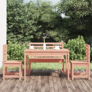 VidaXL 4-Delige Tuinset Massief Douglashout