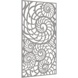 Garten-Wanddeko 105x55 cm Cortenstahl Muschel-Design Vidaxl