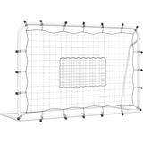 VidaXL-Voetbalrebounder-184x61x123-cm-staal-en-PE-wit-en-zwart