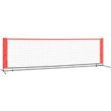 vidaXL-Tennisnet-300x100x87-cm-polyester-zwart-en-rood