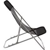 Strandstühle 2 Stk. Textilene & Pulverbeschichteter Stahl Vidaxl