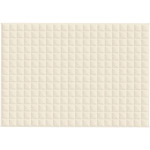 vidaXL - Verzwaringsdeken - Lichtcrèmekleurig - Stof - 140x200 cm - 6 kg