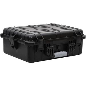 Vidaxl flightcase draagbaar 52x40x19 cm pp zwart