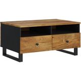 Jinlefu - Couchtisch 80x54x40 cm Massivholz Mango & Holzwerkstoff vidaXL