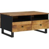 Jinlefu - Couchtisch 80x54x40 cm Massivholz Mango & Holzwerkstoff vidaXL