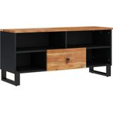 Vidaxl - TV-Schrank 100x33x46 cm Massivholz Akazie & Holzwerkstoff