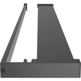 VidaXL-Doucheschap-voor-inloopdouchewand-100-cm-aluminium-zwart