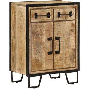 Vidaxl - Sideboard mit 2 Schubladen 53x31x72 cm Massivholz Mango & Eisen