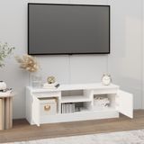 VidaXL TV-meubel met deur 102x30x36 cm - Wit