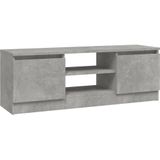 vidaXL-Tv-meubel-met-deur-102x30x36-cm-betongrijs