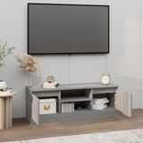 VidaXL Tv-meubel met Deur 102x30x36 cm Grijs Sonoma Eikenkleurig