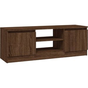 VidaXL Tv-meubel met Deur 102x30x36 cm - Bruineikenkleurig