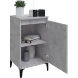 vidaXL Nachttische 2 Stk. Betongrau 40x35x70 cm Holzwerkstoff