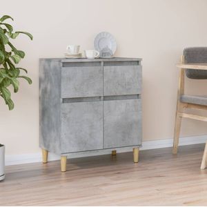 vidaXL-Dressoir-60x35x70-cm-bewerkt-hout-betongrijs