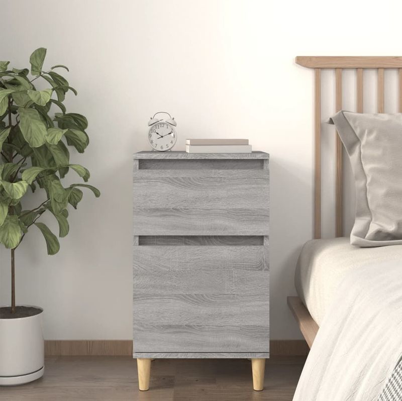 Nachttisch Grau Sonoma 40x35x70 cm Vidaxl