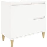 vidaXL Badschrank Weiß 65x33x60 cm Holzwerkstoff