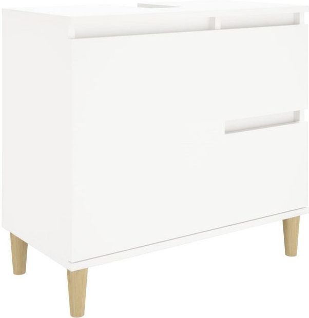 vidaXL Badschrank Weiß 65x33x60 cm Holzwerkstoff