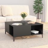 Couchtisch Schwarz 80x80x36,5 cm Holzwerkstoff Vidaxl