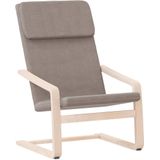 VidaXL Relaxstoel Stof Taupe