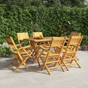 Vidaxl - Gartenstühle 6 Stk. Klappbar 55x61x90 cm Massivholz Teak