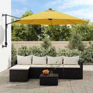 Wand-Sonnenschirm Gelb 290 cm Vidaxl