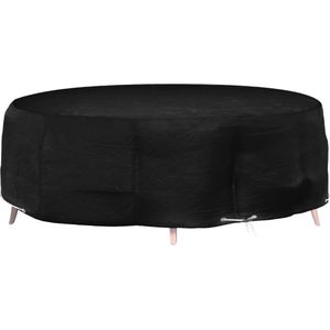 vidaXL Tuinmeubelhoes eilandlounge 10 oogjes rond Ø 236x67 cm