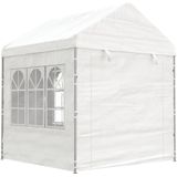 Pavillon mit Dach Weiß 13,38x2,28x2,69 m Polyethylen Vidaxl
