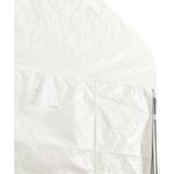 vidaXL Pavillon mit Dach Weiß 17,84x2,28x2,69 m Polyethylen