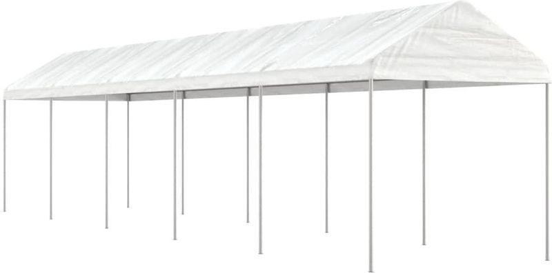 Pavillon mit Dach Weiß 11,15x2,28x2,69 m Polyethylen vidaXL