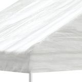 Pavillon mit Dach Weiß 6,69 x 4,08 x 3,22 m Polyethylen Vidaxl