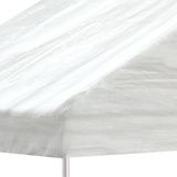 Pavillon mit Dach Weiß 4,46x5,88x3,75 m Polyethylen Vidaxl