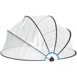 vidaXL - Zwembadoverkapping - rond - 315x158 - cm - PVC