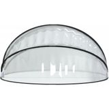 vidaXL - Zwembadoverkapping - rond - 315x158 - cm - PVC
