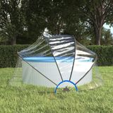 vidaXL - Zwembadoverkapping - rond - 315x158 - cm - PVC