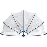 vidaXL - Zwembadoverkapping - rond - 376x188 - cm - PVC
