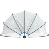 vidaXL - Zwembadoverkapping - rond - 467x234 - cm - PVC