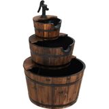 vidaXL - Waterfontein - met - pomp - 60x60x94 - cm - massief - vurenhout