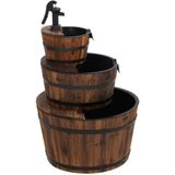 vidaXL - Waterfontein - met - pomp - 60x60x94 - cm - massief - vurenhout