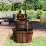 vidaXL - Waterfontein - met - pomp - 60x60x94 - cm - massief - vurenhout