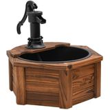 vidaXL - Waterfontein - met - pomp - 57x57x53 - cm - massief - vurenhout