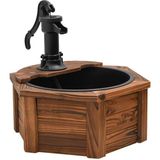 vidaXL - Waterfontein - met - pomp - 57x57x53 - cm - massief - vurenhout