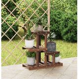 vidaXL Plantenstandaard 58x25x51 cm massief vurenhout