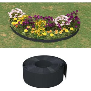 vidaXL Tuinranden 5 st 10 m 20 cm polyetheen zwart